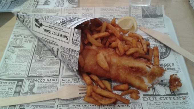 Déjeuner au Fish and Chips de Pornichet