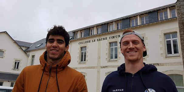 Steven and Arturo : 2 special guests at school on a morning to remember