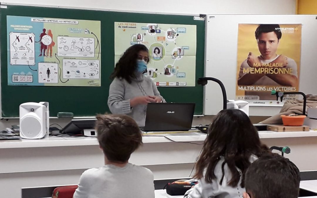 Un chercheur du Téléthon au collège du Sacré cœur